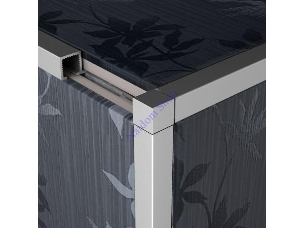 Dekorációs élvédő, alu - 2,5 m